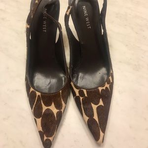 Nine West sling back pumps